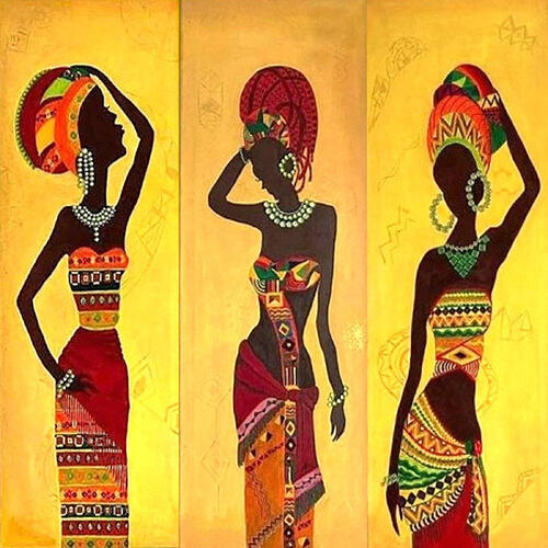 acrylic painting-African Heritag