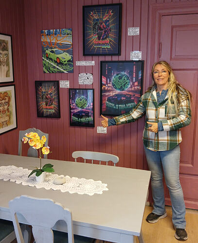 Kate på Kunstkafeen, Flisa