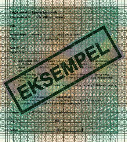 Kontraktseksempel (ugyldiggjort med sensurering)