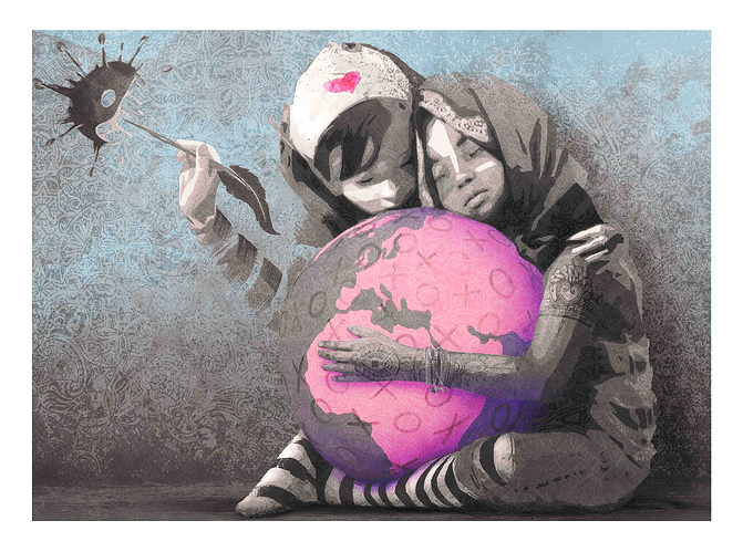 AFK - Hug the world blue