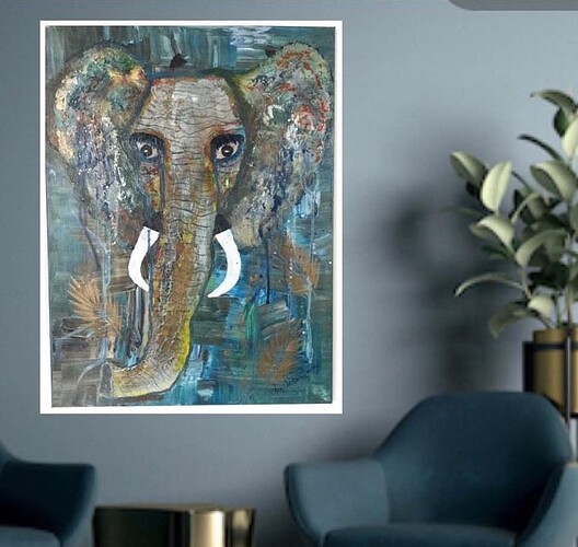 Elefanten i rommet 60x80 (2)