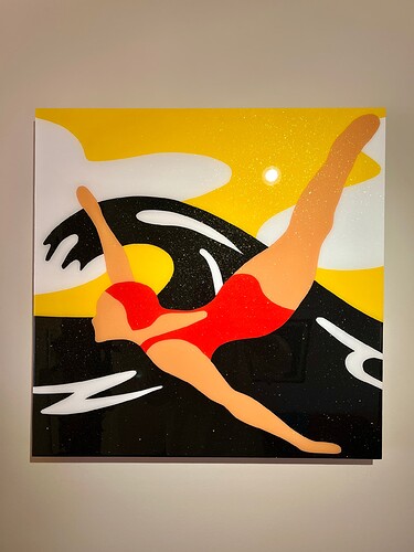 Oil Diver Painting