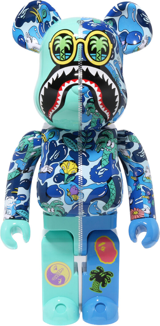 Steven Harrington - BAPE Shark Bearbrick 400% + 100% (Pink) ( Be